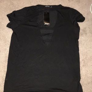 Black nasty gal shirt M
